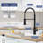 Touchless Kitchen Faucet with Pull Down Sprayer, Motion Sensor Smart Hands-Free Activated Single Hole Spring Faucet for Kitchen Sink-115750788