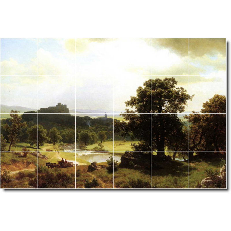 36" x 24" Ceramic Painting Decorative Mural Tile 6" x 6", Landscape 401