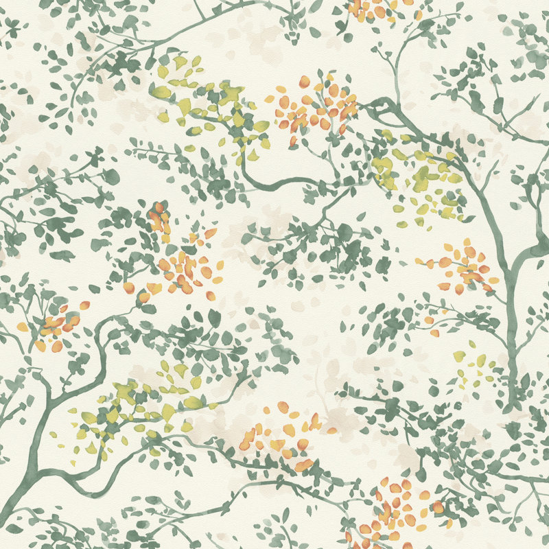 Papier peint Elmslie Green Abstract Trees