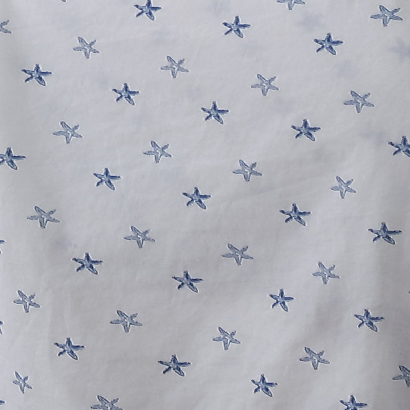 Tommy Bahama Printed Percale Cotton Sheet Set, King Sheet Set with 2 Pillowcases, Blue Starfish Treasure 