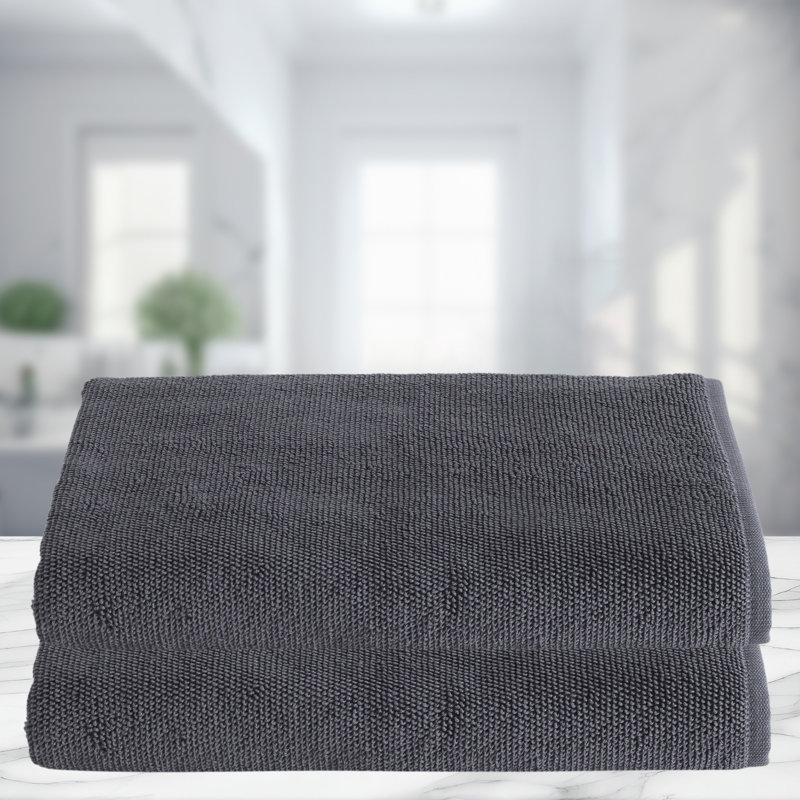 LERINS Turkish Cotton Bath Sheet, Gray