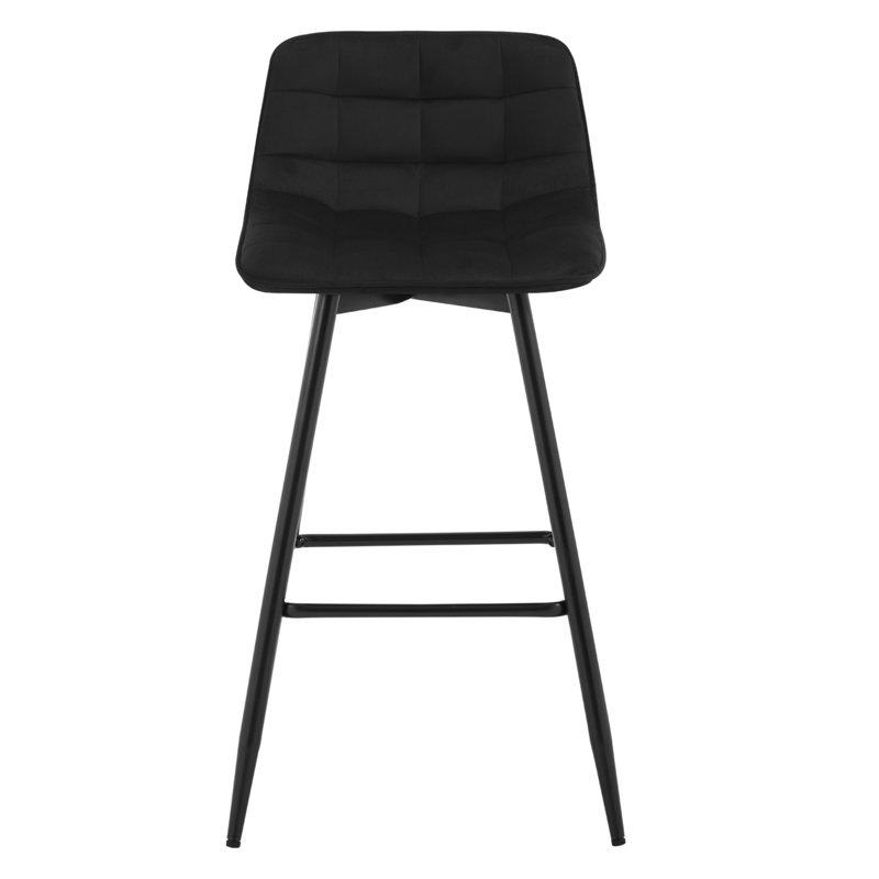 Heyman Upholstered Counter Stool, Black, 2