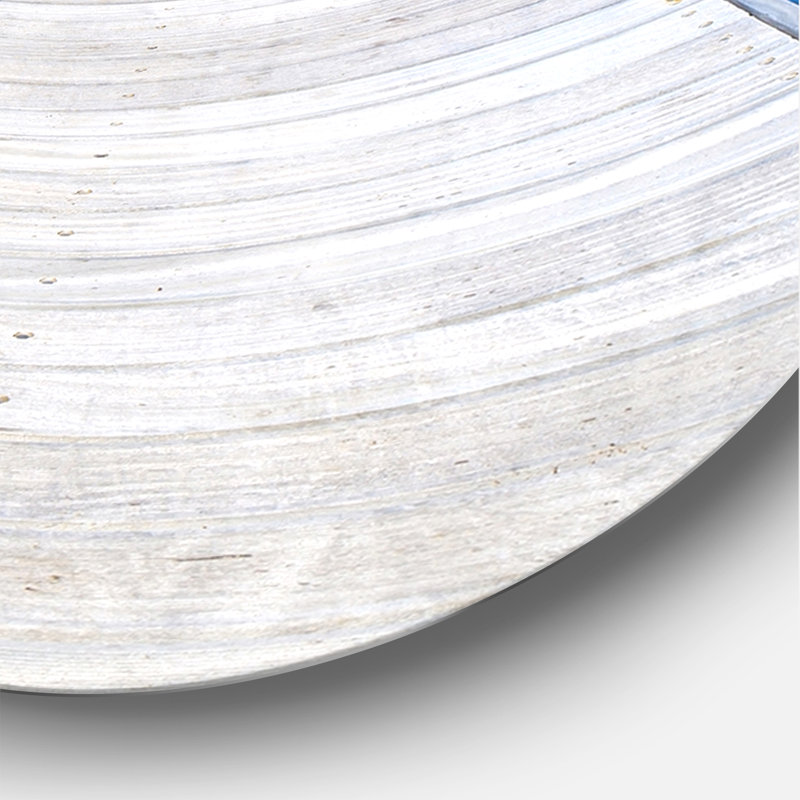 Large Wooden Pier - Modern wall clock, Medium