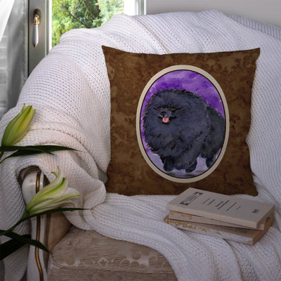 Pomeranian Outdoor Reversible Throw Pillow