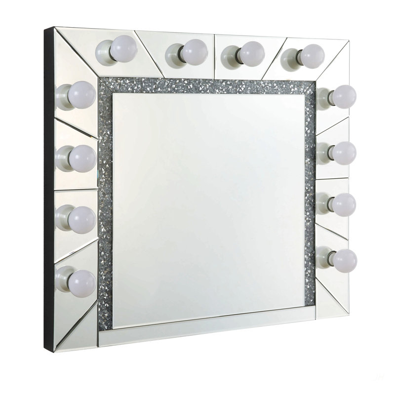 Miroir d'appoint Noralie, Acrylique, bois synthétique