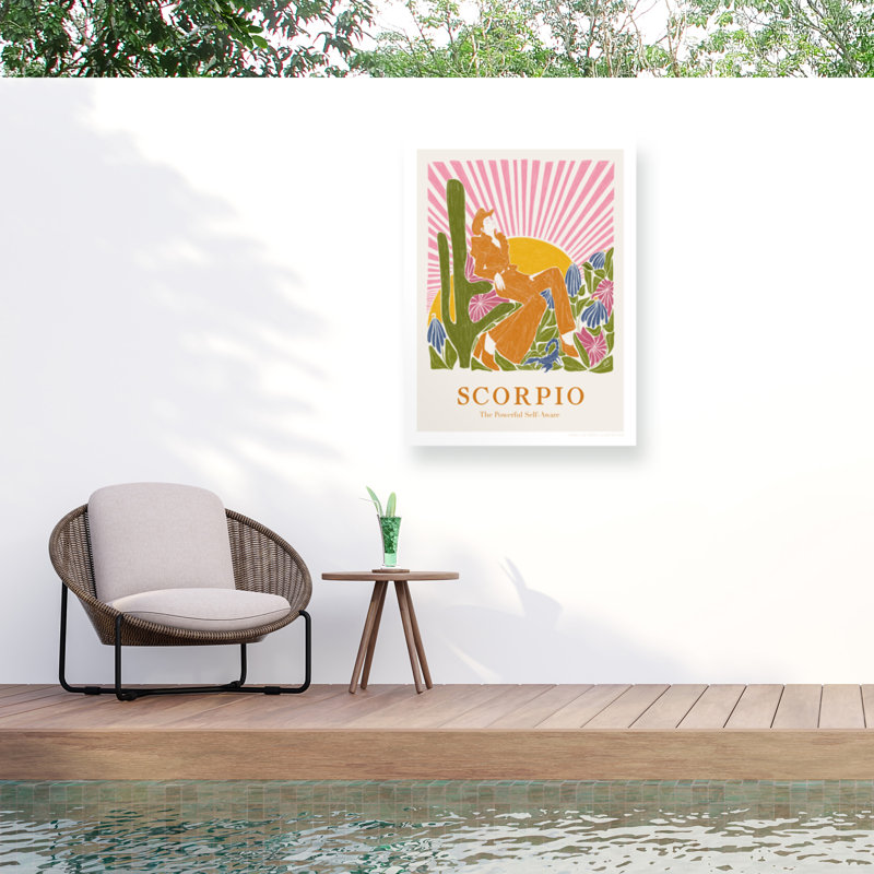 Jenny Liz Rome Jlr Scorpio Outdoor  Canvas, 24" H x 32" W