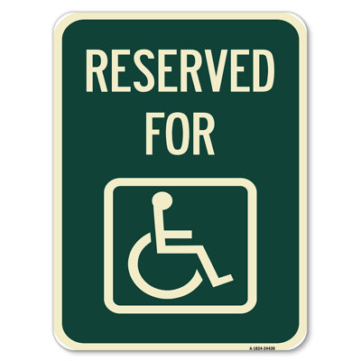 Réservé à (avec symbole accessible) / 24430