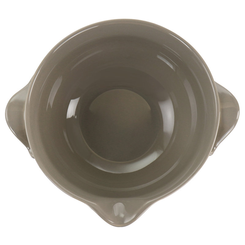 Martha Stewart 10 pouces 88 Fl. Oz. Bol de préparation en grès taupe