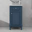 Meuble-lavabo de salle de bain avec lavabo en céramique, porte à fermeture douce, tablette réglable-670833629