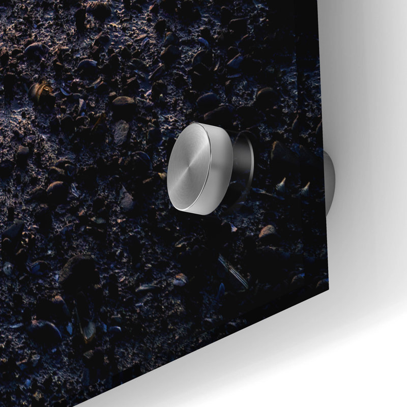Art mural en verre Breakwater Bay «The Muddy Dinghy» par Rick Berk, H 24 po x l 36 po x P 0,2 po