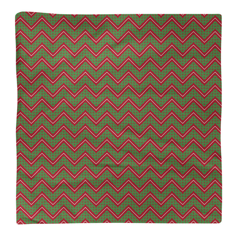 Chevron Square Napkin, 22" x 22", Brown, Polyester