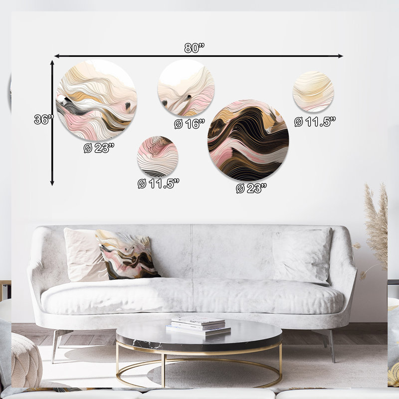 Abstract Wall Decor on Metal