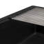 Évier de cuisine encastré en granite à quartz 33 pouces Ruvati noir mat --63646569