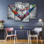 Impression sur toile Urban Love Heart-364263281