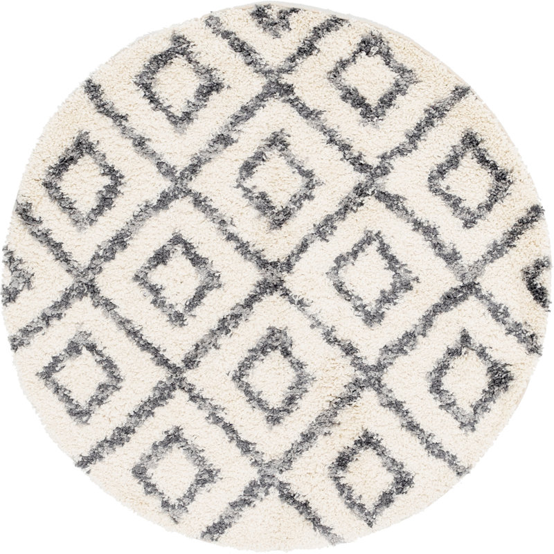 Mitzy Geometric Indoor Rug, Round 5'