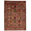 Tapis tribal rose et multicolore 9 x 12