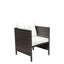 Chaises de salle à manger avec coussins Liberatore (coussin beige)