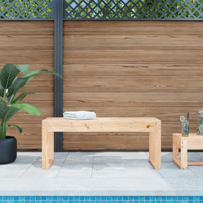 Dimmick Solid Wood Outdoor Bench