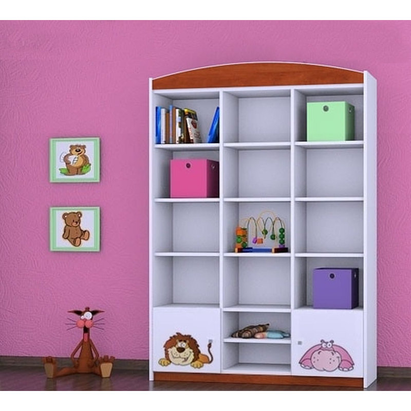 Danielle 183cm H X 132cm W Kids Cube, Brown