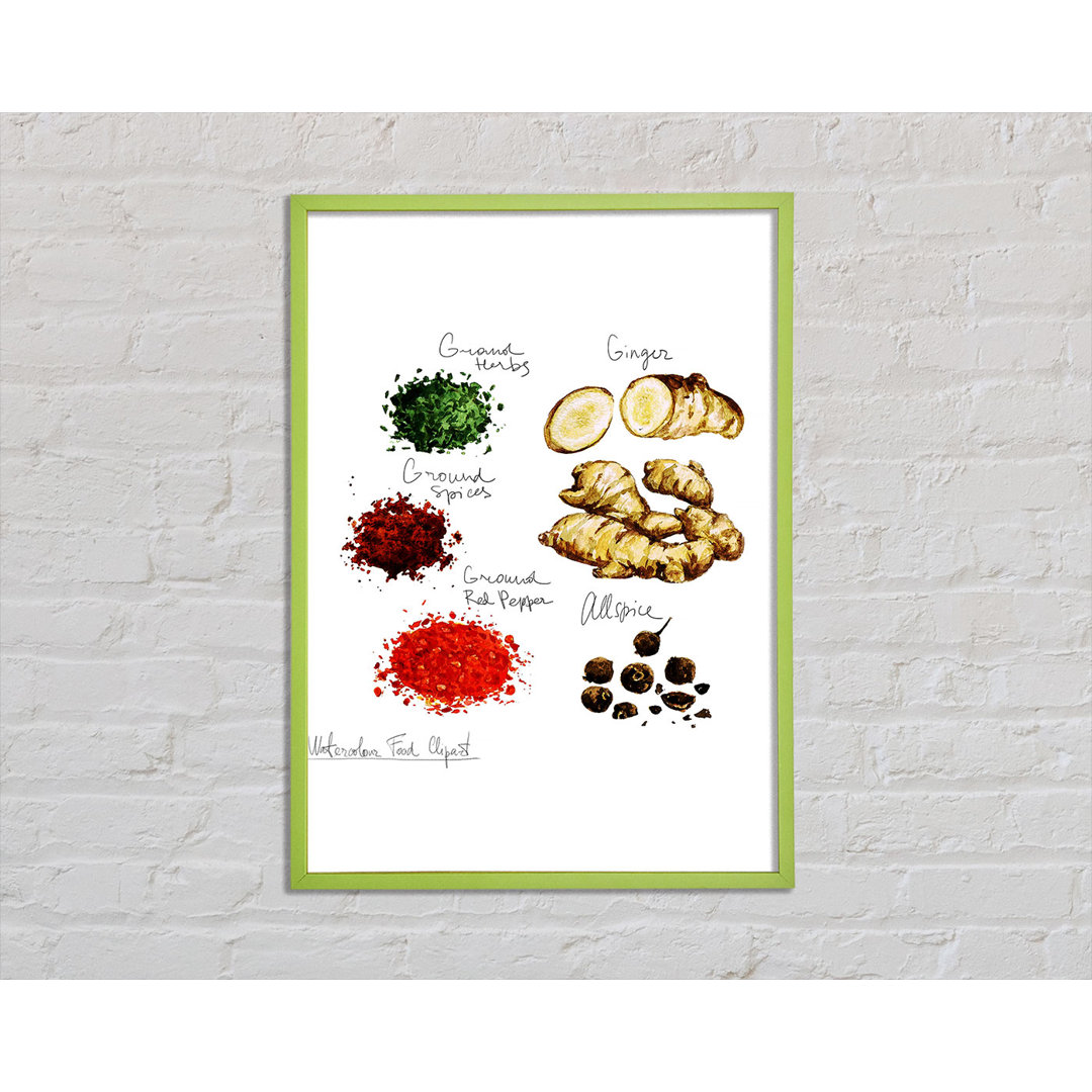 Alkaios Spices For Cooking - Einzelner Bilderrahmen Kunstdrucke