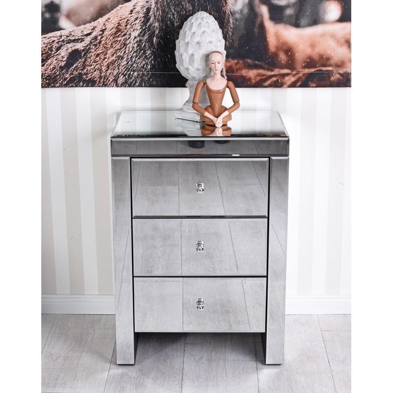 Renelsa 46cm W Manufactured Wood Bedside Table
