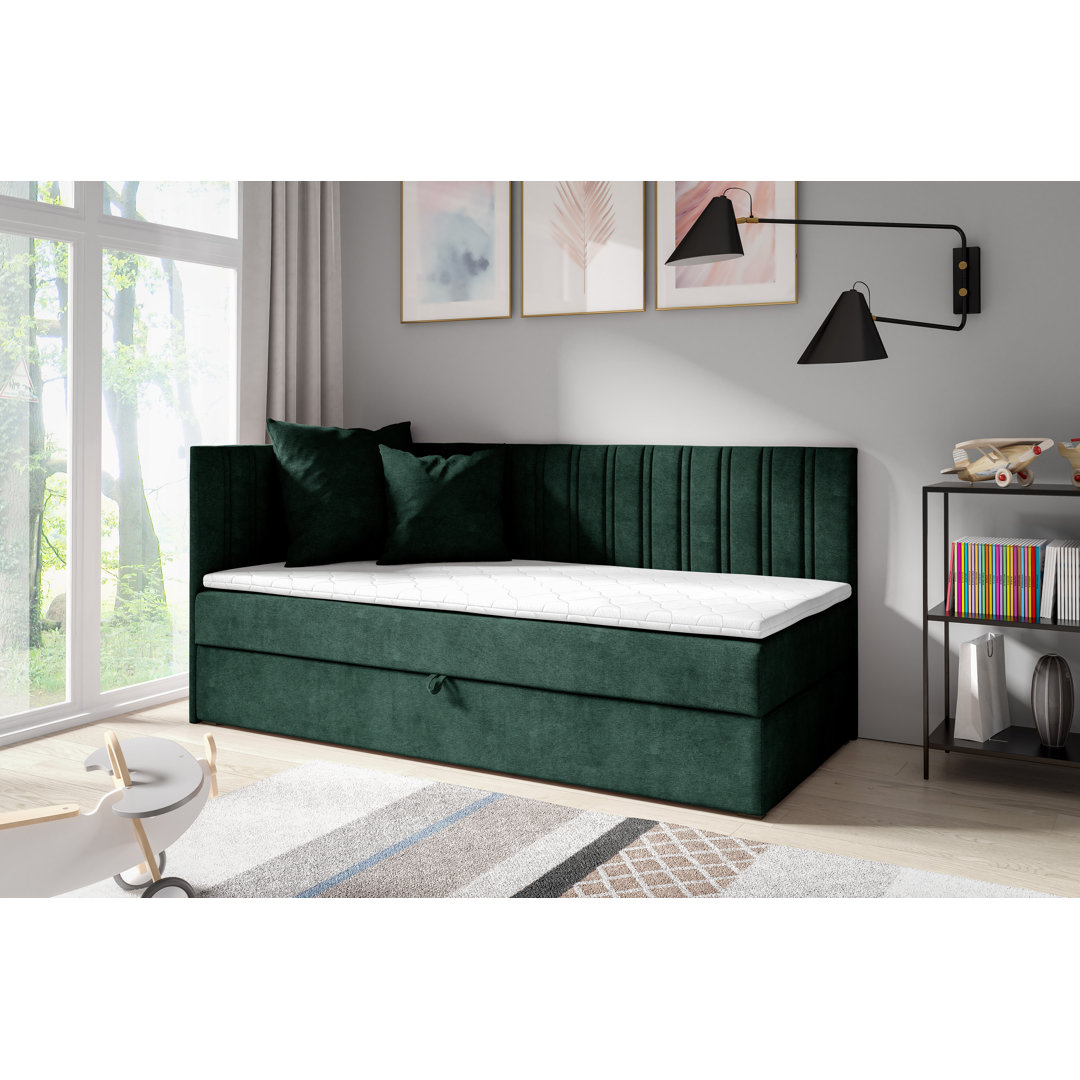 Boxspringbett Bonnie mit Stauraum und Topper, Einzelbett