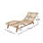 Amalfi Outdoor Acacia Wood annd Wicker Woven Sun Lounger-1791714511-1791714508