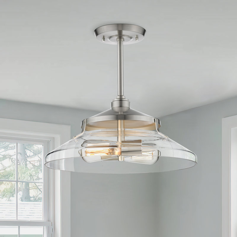 Plafonnier semi-encastré 15,7 po à 2 lumières Ashburnham