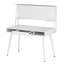 Bureau d'ordinateur avec rangement blanc et tableau magnétique effaçable à sec Techni Mobile