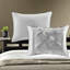Ensembles de literie luxueux 7 pièces, 100% polyester avec un design capitonné plissé, très grand californien pour les chambres modernes
