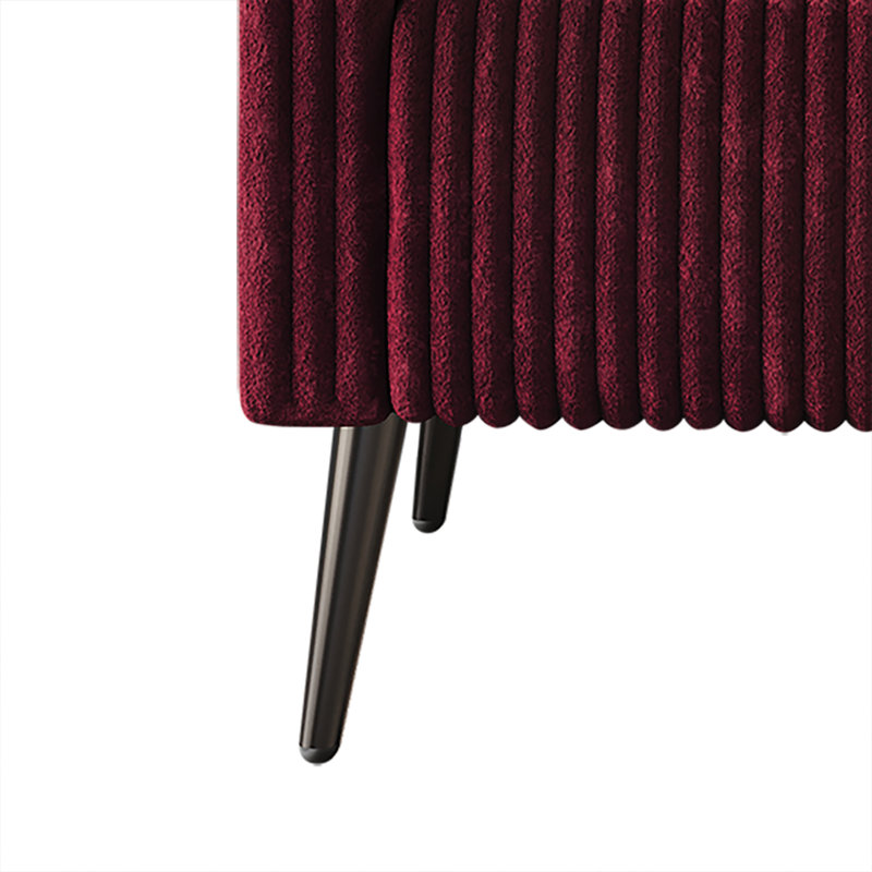 Schermick Corduroy 74.21'' Upholstered Sofa, Red