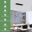 2 - Light Dimmable Black LED Kitchen Island Pendant with Remote Control Included