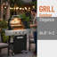 Barbecue au propane à 3 brûleurs avec brûleur latéral à 3 brûleurs, 40 500 BTU, 376 po² Grille en acier inoxydable, support chauffant, armoire de rangement, roues verrouillables