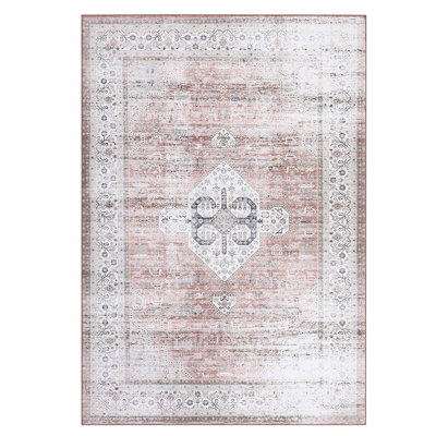 Tapis lavable pour tapis de chambre à coucher tribal Boho 9X12