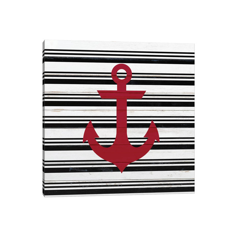Anchor Compass I by Kimberly Allen - Wrapped Canvas Print, 30.48cm H x 30.48cm W x 1.91cm D