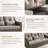 Keaisha 5 Person Outdoor Conversation Furniture Set Seating Group With Coffee Table And Cushions-2094500627-2094500626