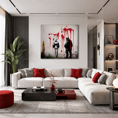 Peinture décorative sur toile