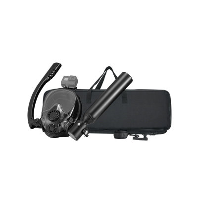 Scuba Tank, 0.5L Portable Diving Tank, Diving Oxygen Cylinder with Pump Supports 5-10 Minutes Underwater Breathing, 32.81 ft Diving Depth, Refillable Snorkel Air Tank for Underwater Exploration