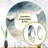 Runnie Modern Blue And Beige Sand Aerial View III - Beach Sand Mirror, Coastal Round Unique Wall Mirror, Printed Metal Art-358846649
