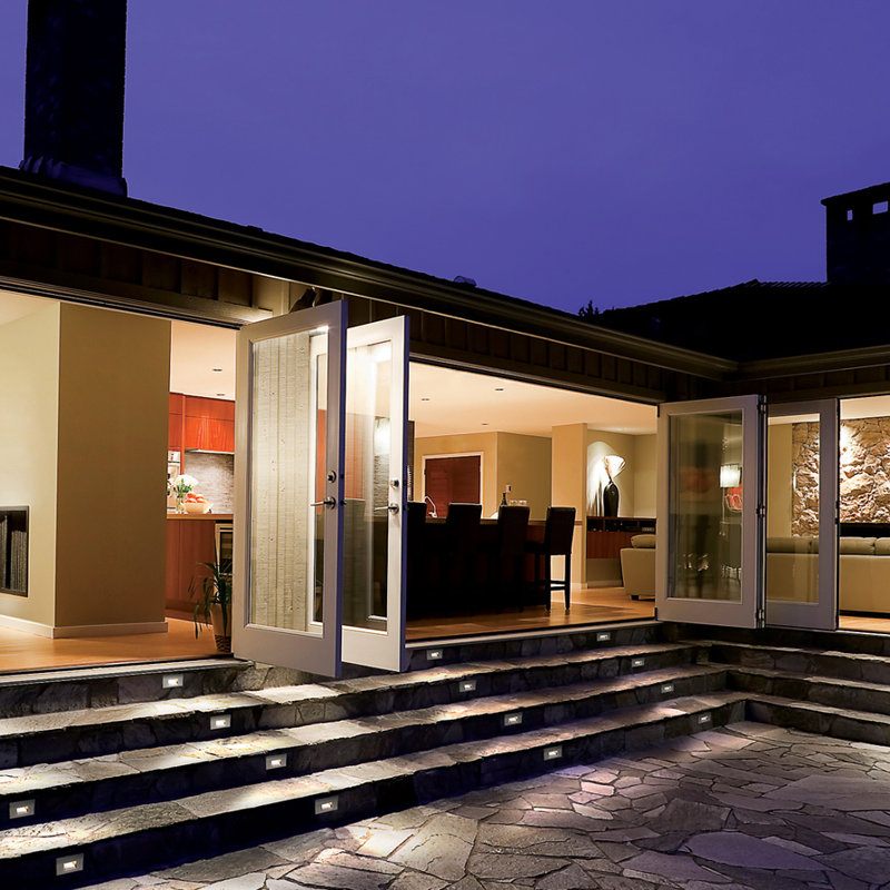 LED Step Light, Stainless Steel, Amber