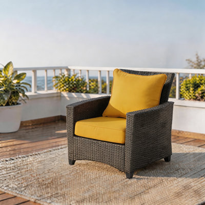 Coussins de siège profond 22 po x 24 po x 5 po pour l'extérieur / intérieur (ensemble de 1), coussins de siège et de dossier toutes saisons pour meubles de patio