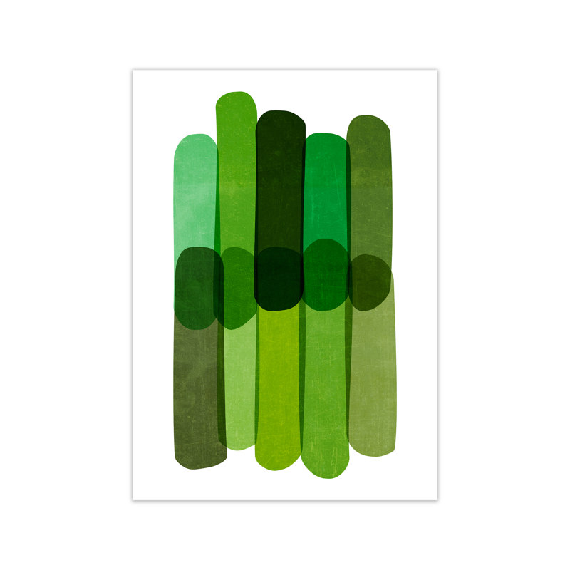 Green Abstract - Print, No Frame, 42cm H x 30cm W x 1cm D