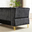 Canapé modulaire en chenille en L, 81,5 po pour les espaces de vie, chambre à coucher, bureau, 5 avec 3 coussins, design classique, structure solide, décoration intérieure, look, structure