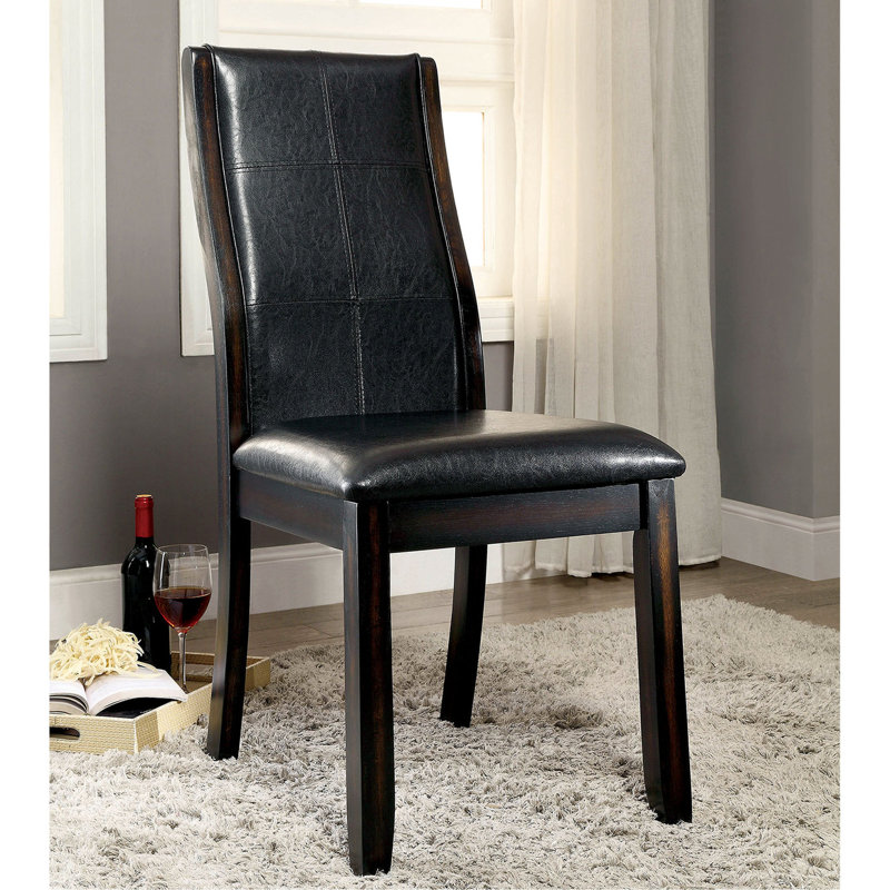 Chaises de salle à manger de couleur cerise brune, siège de 19,5 po de hauteur, chaises exquises option, cerise, largeur de 12,3 po, expérience d'assise confortable
