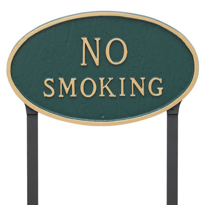 No Smoking Statement Garden Sign