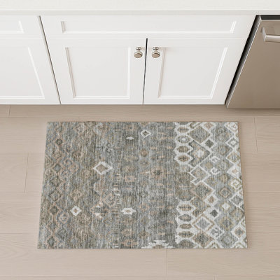 Machine Washable Indoor/Outdoor Chantille ACN2304 Casual Rug