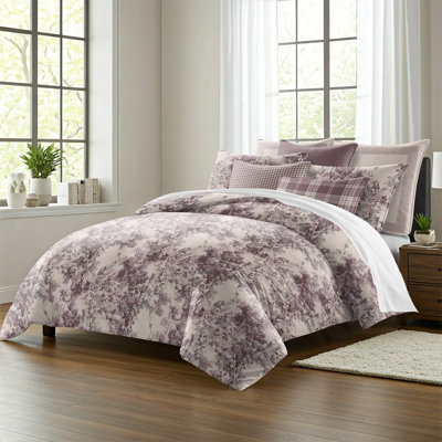 Ensemble de housse de couette en coton 8 pièces Dolce Wisteria