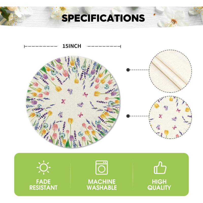 Polyester Blend Round Placemat