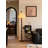 Mid-Century Vintage Solid Wood and Fabric Floor Lamp