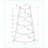 Bookshelf 4 Tier Corner Etagere 60”h Contemporary Dark Taupe | Taupe | Particle Board-370796424